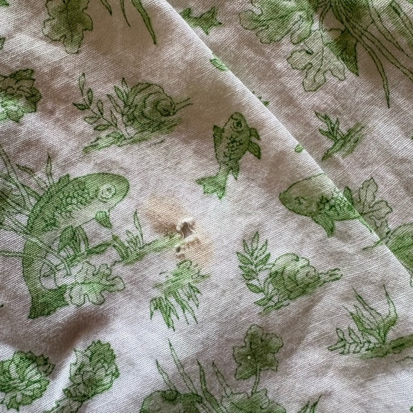 Vintage Country Corner Green Botanical Print Button-Up Dress - Picture 9 of 13